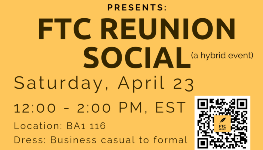 FTC Hybrid Reunion Social on April 23
